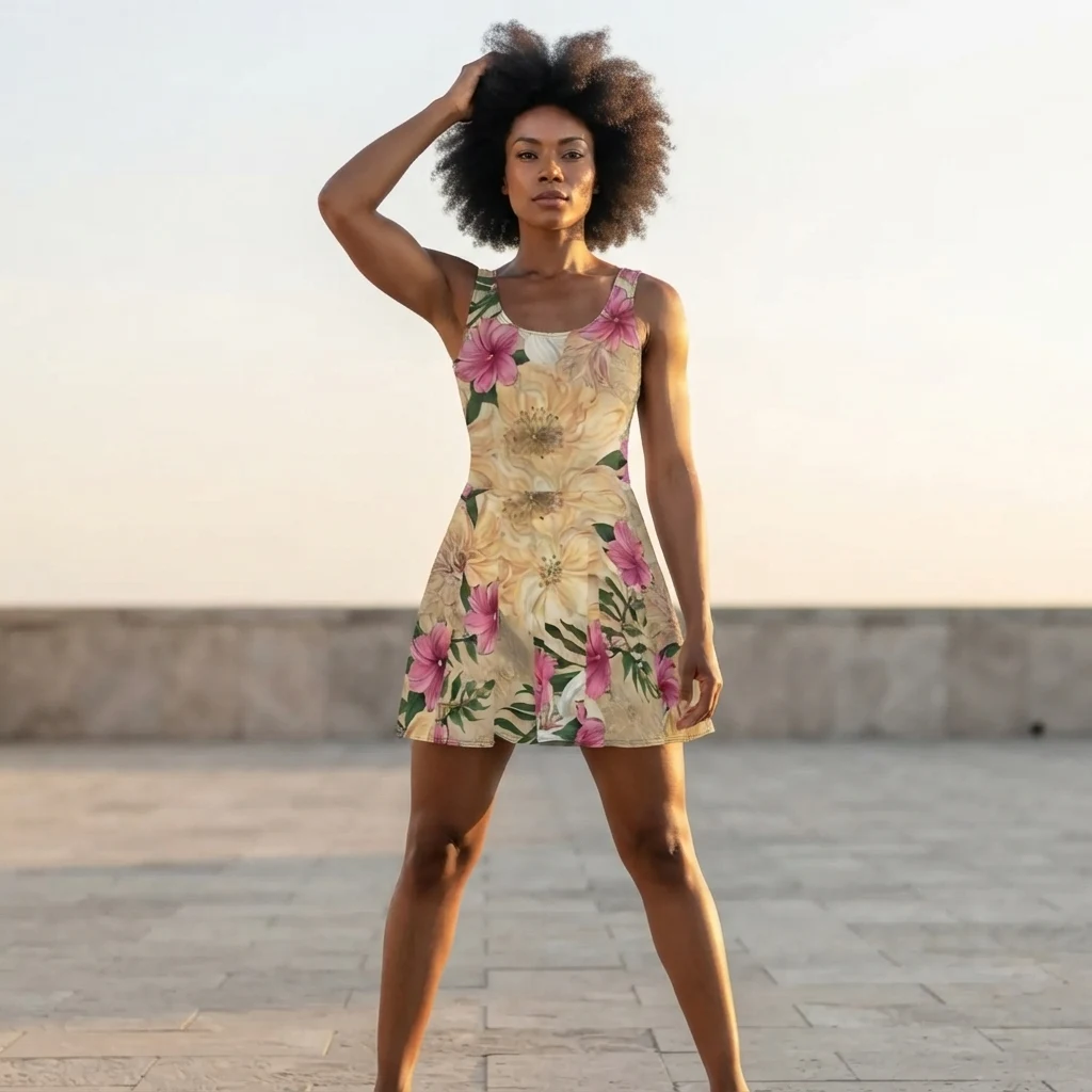 Skater Dress on model