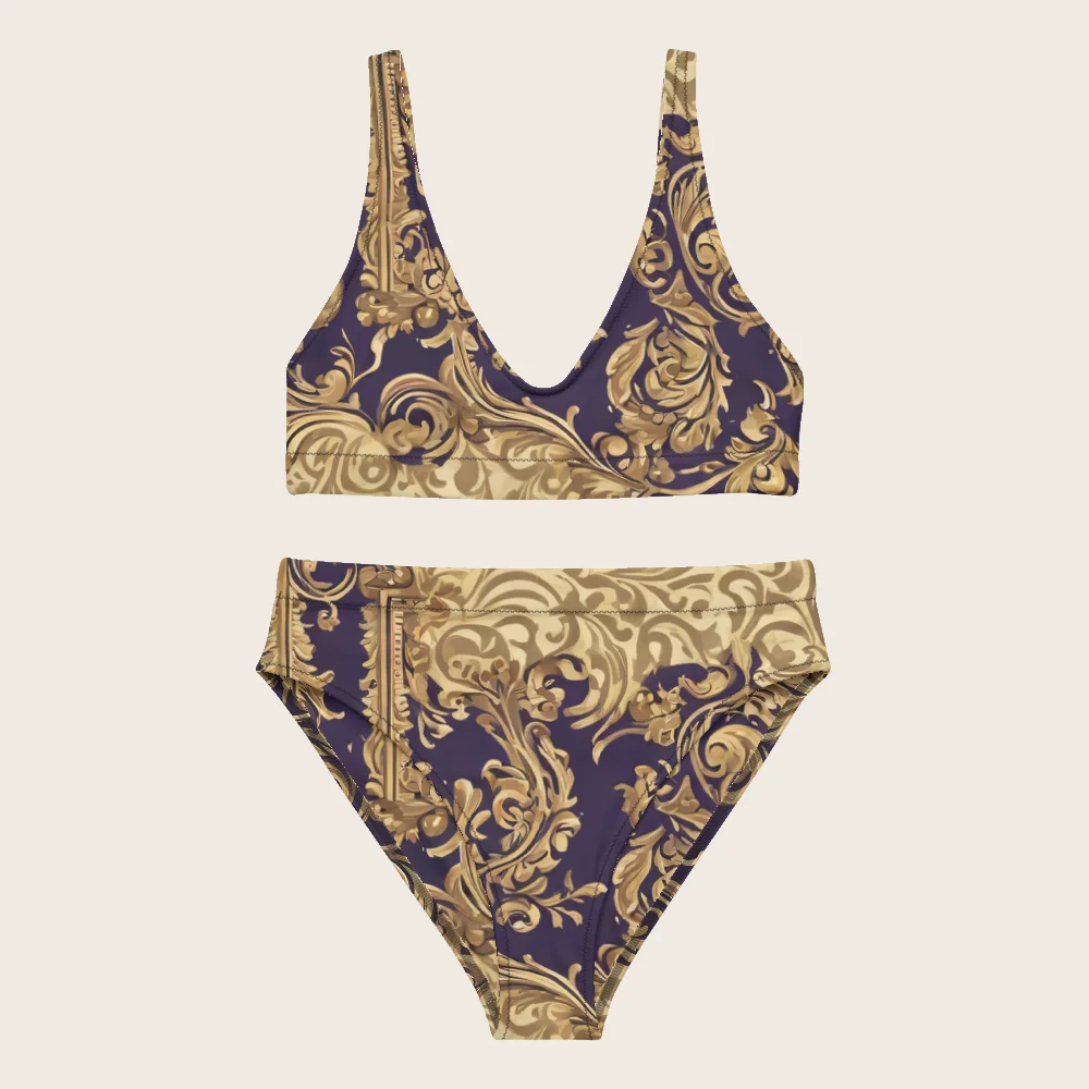 High-Waisted Bikini on model