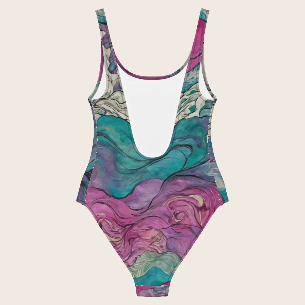 One-Piece Swimsuit on model