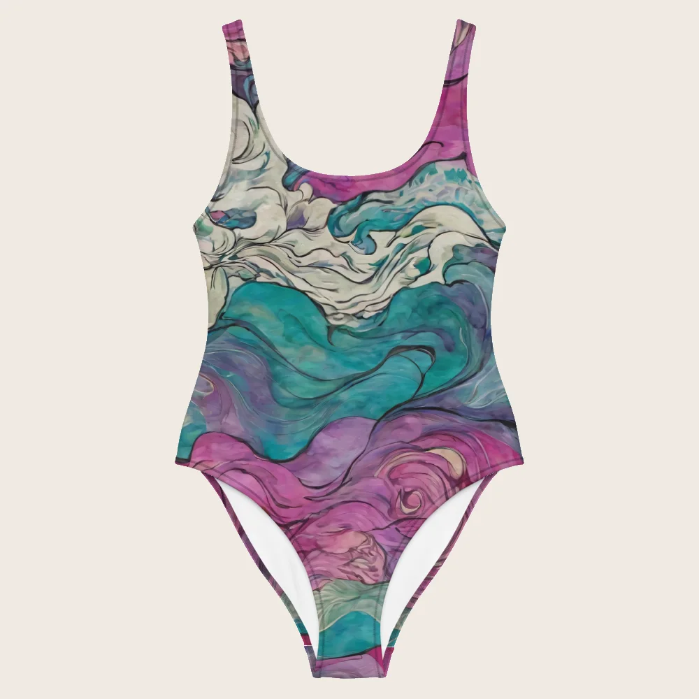 One-Piece Swimsuit on model