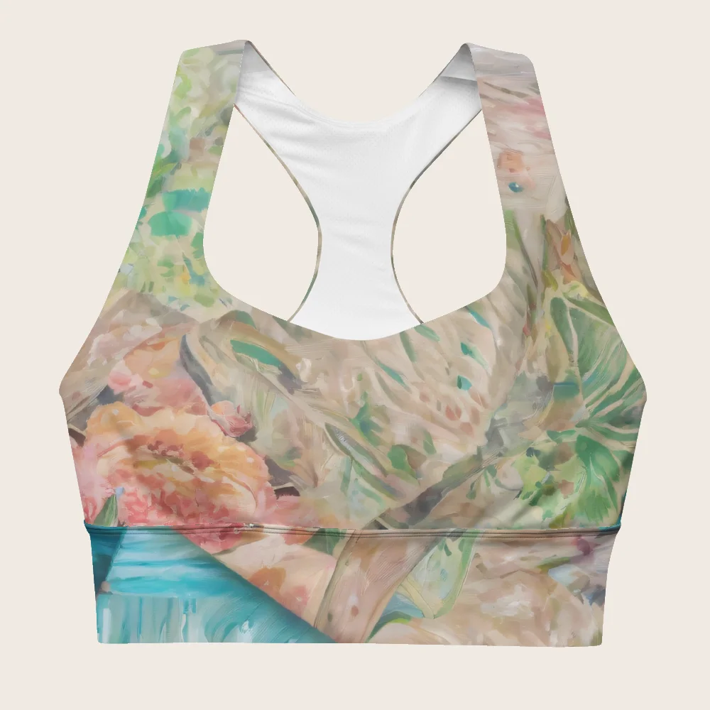 Longline Sports Bra on model