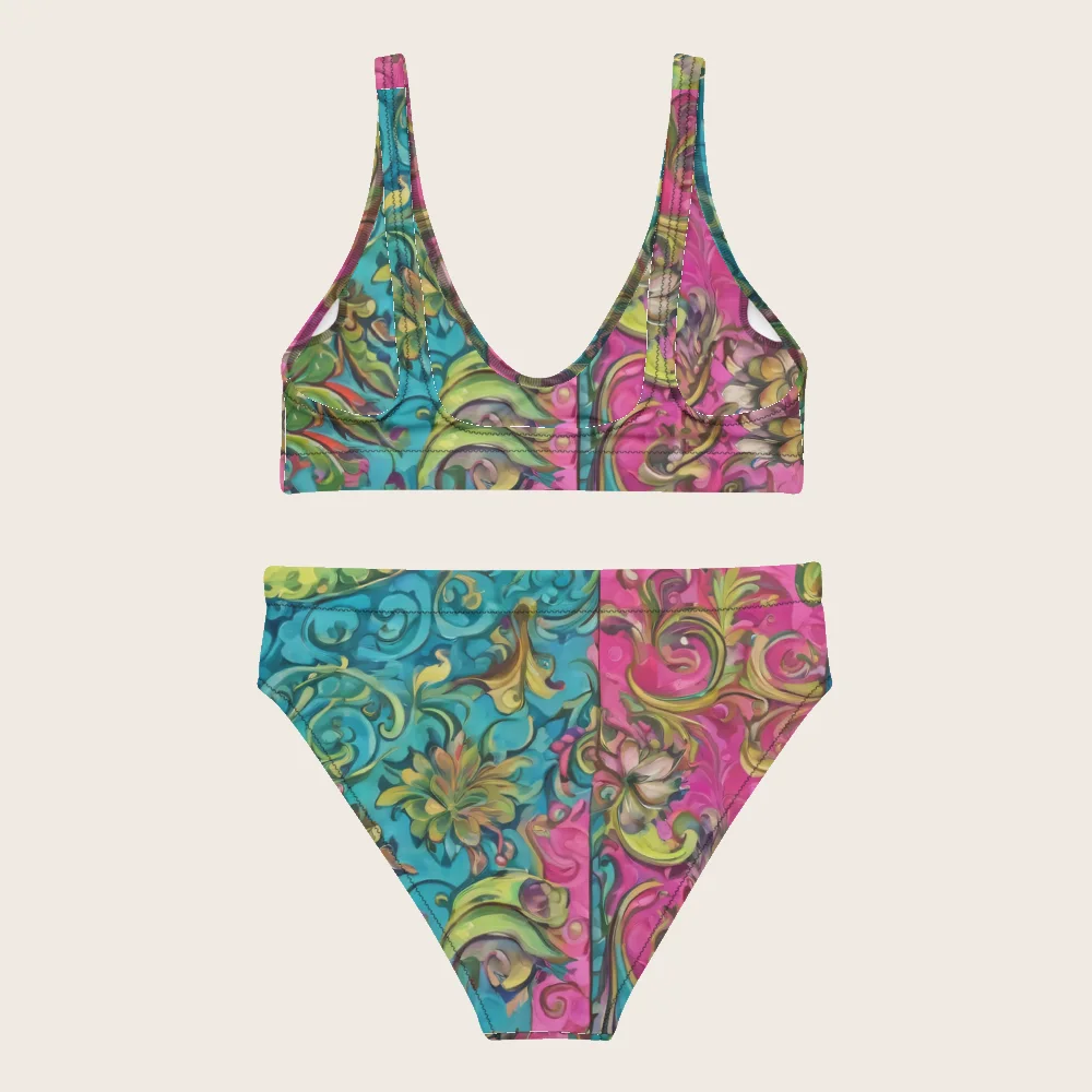 High-Waisted Bikini on model