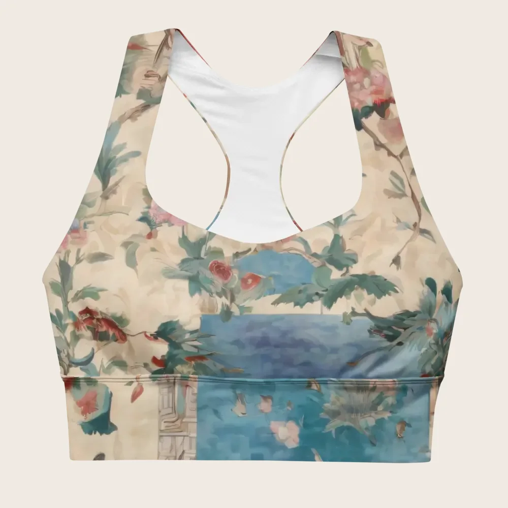 Longline Sports Bra on model