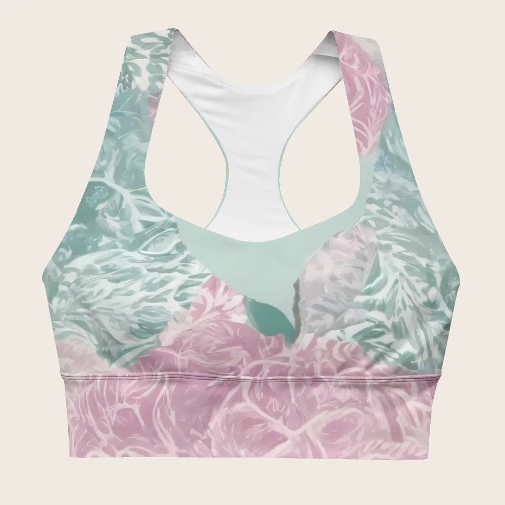 Longline Sports Bra on model