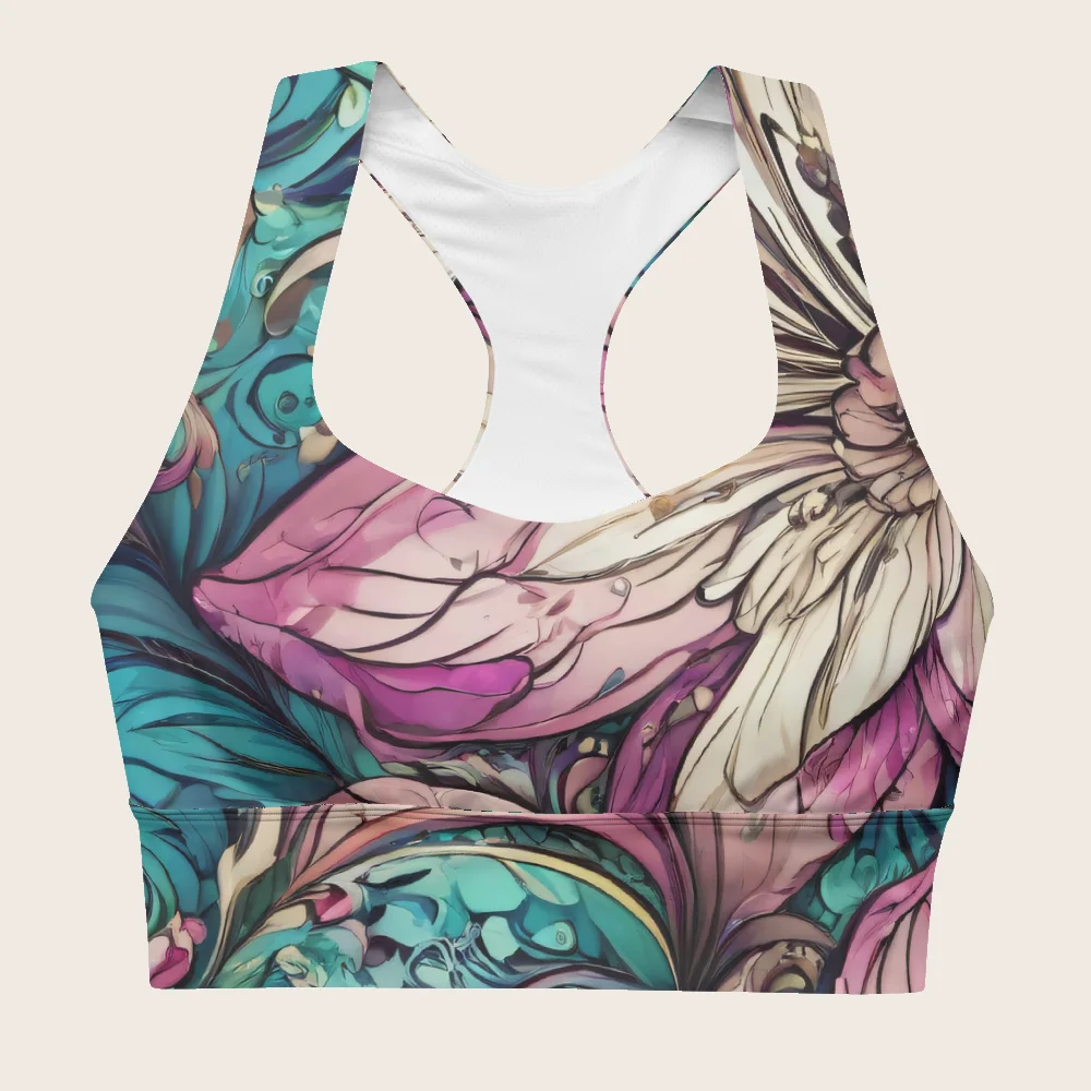 Longline Sports Bra on model