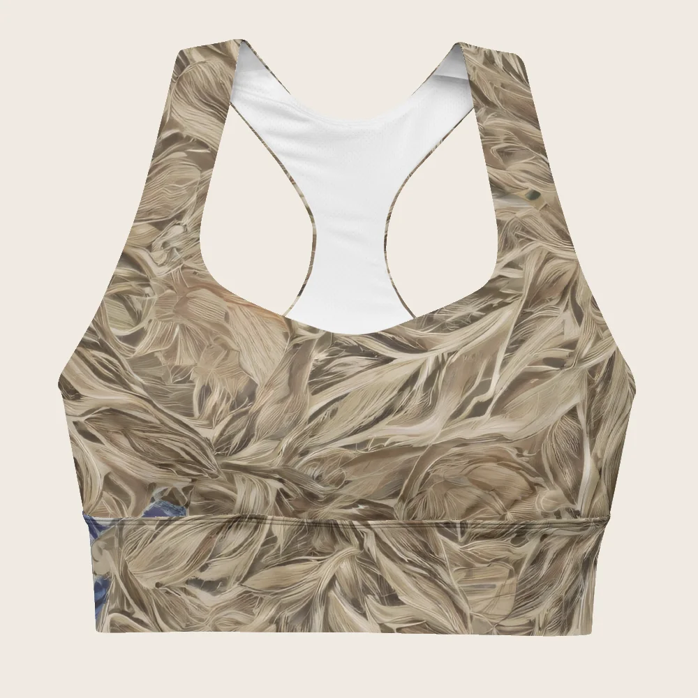 Longline Sports Bra on model