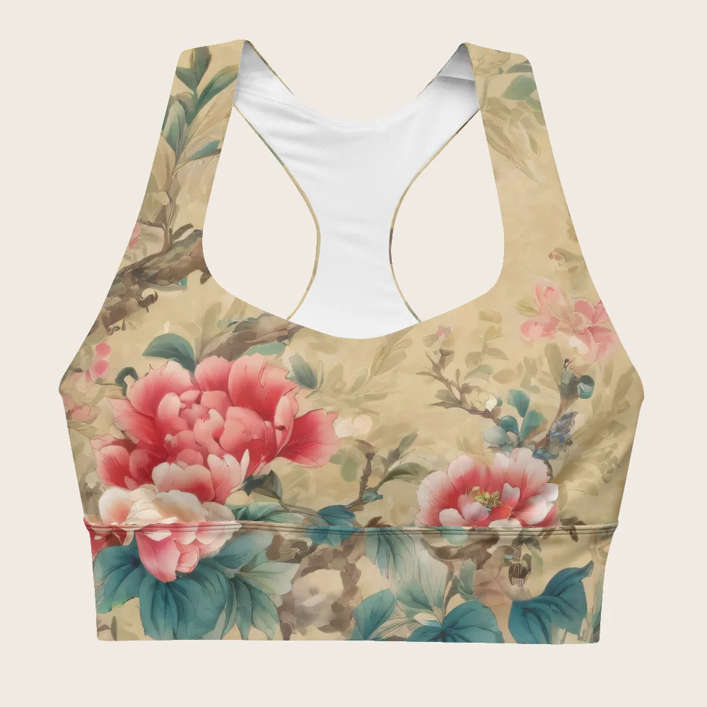 Longline Sports Bra on model