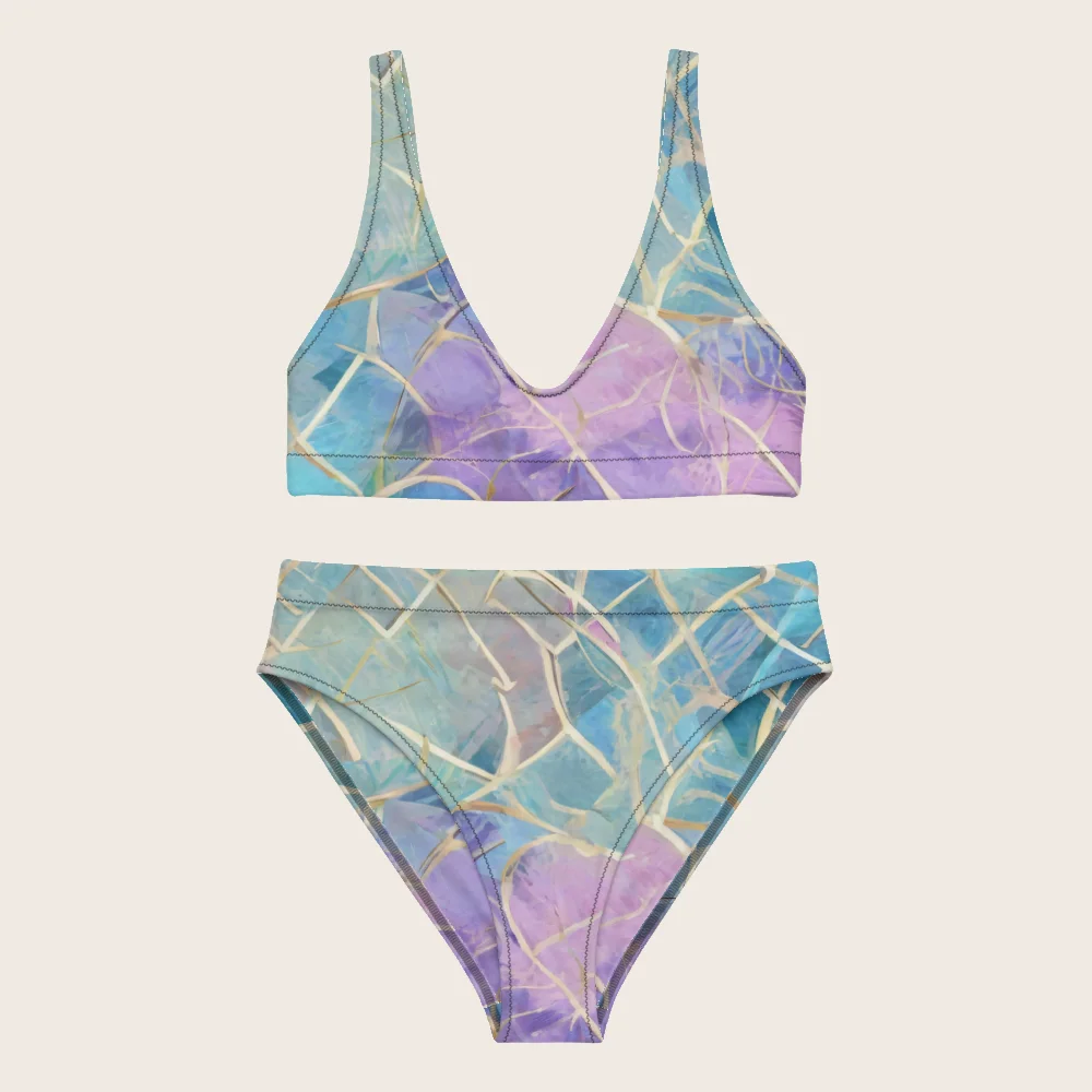 High-Waisted Bikini on model
