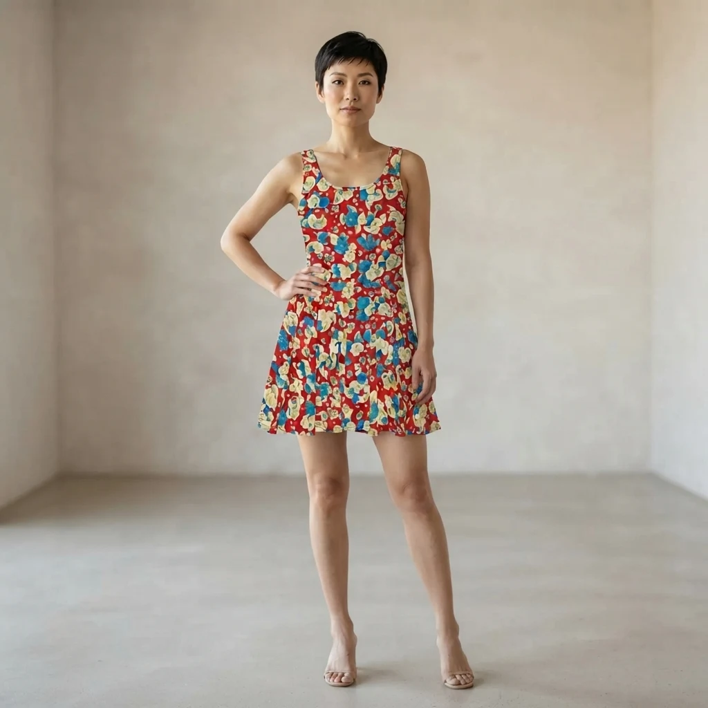 Skater Dress on model