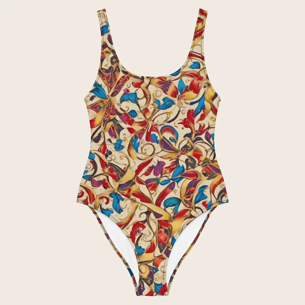 One-Piece Swimsuit on model