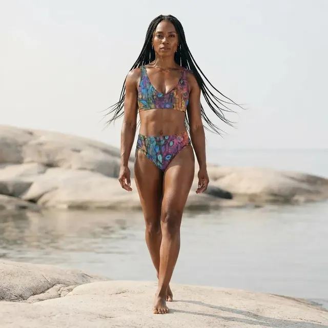 High-Waisted Bikini, one-of-one design F3B5FF31