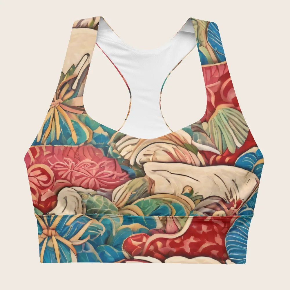 Longline Sports Bra on model