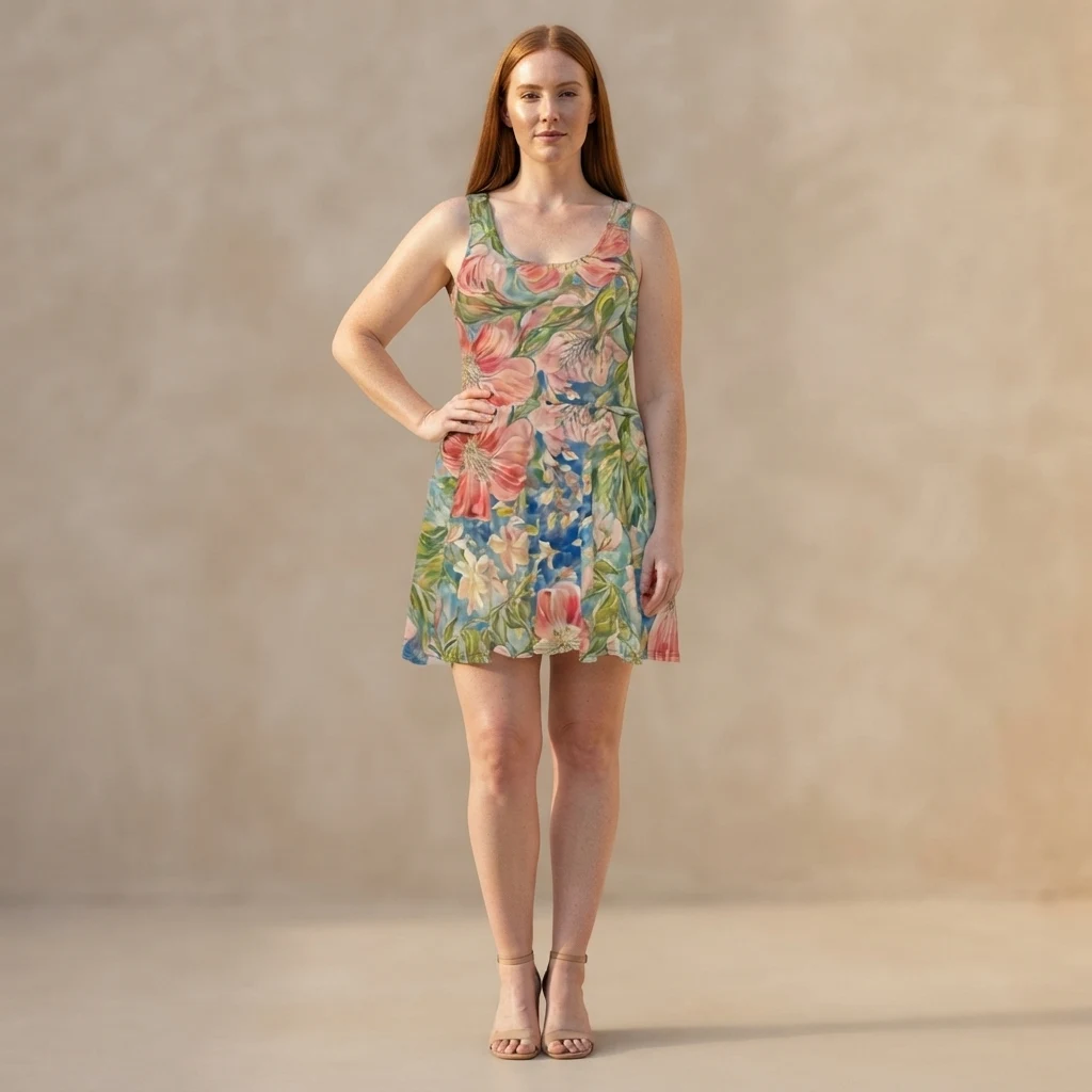 Skater Dress on model