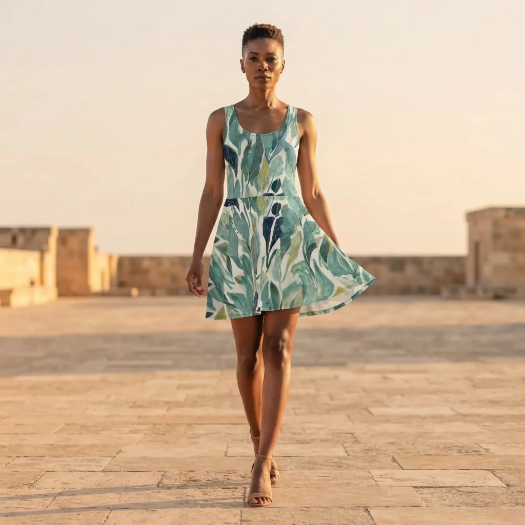 Skater Dress on model