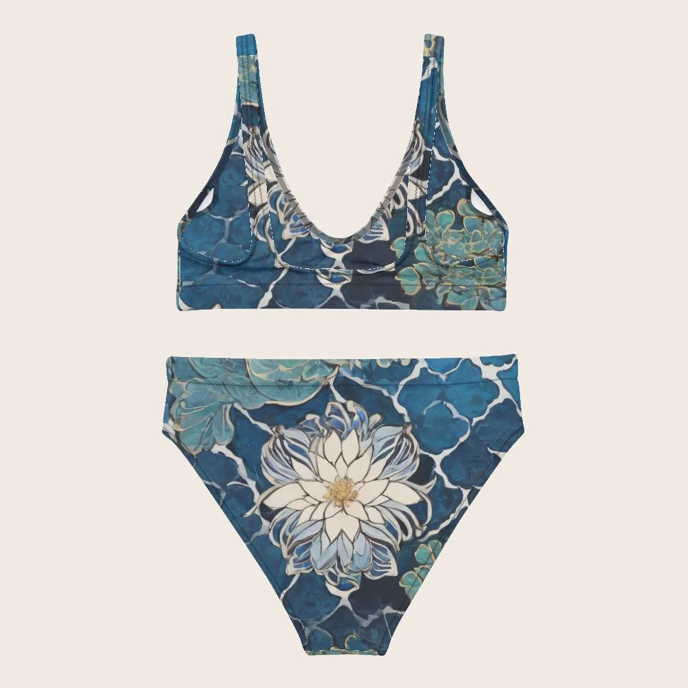 High-Waisted Bikini on model