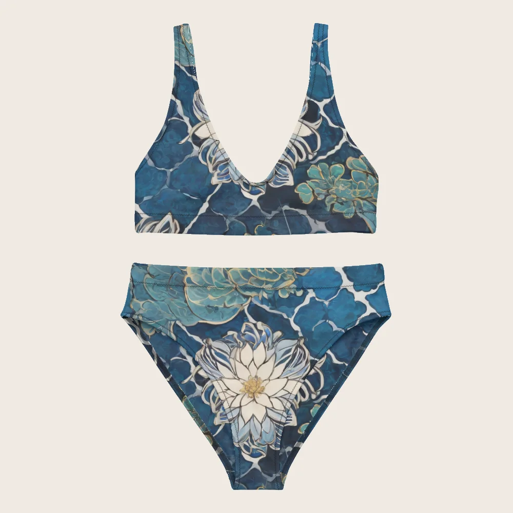 High-Waisted Bikini on model