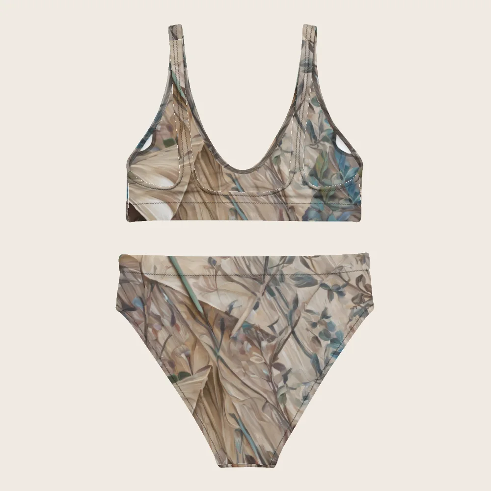 High-Waisted Bikini on model