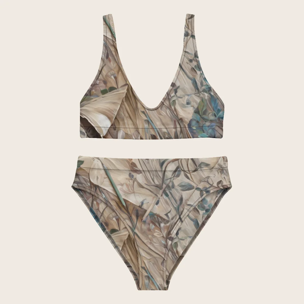 High-Waisted Bikini on model