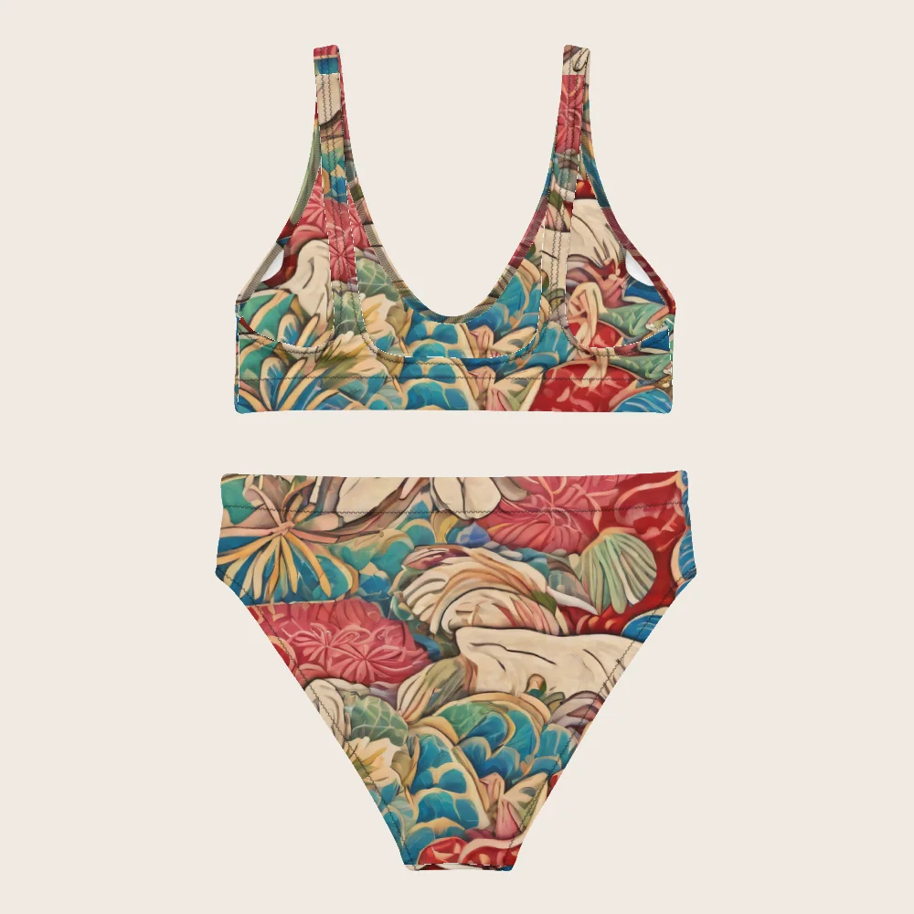 High-Waisted Bikini on model