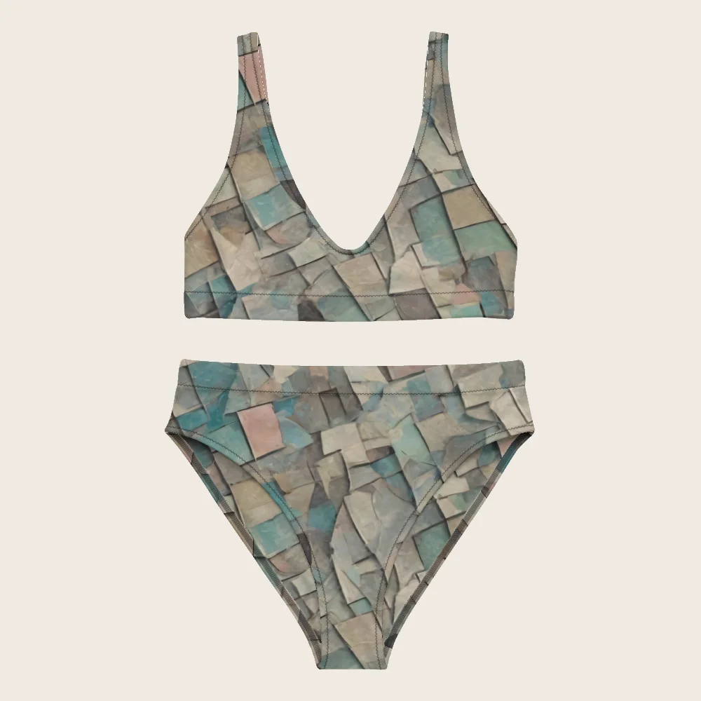 High-Waisted Bikini on model
