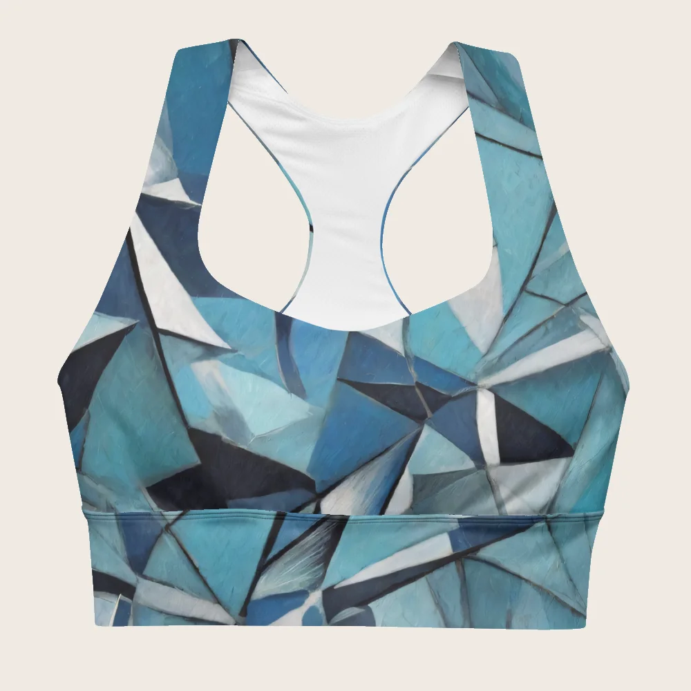 Longline Sports Bra on model