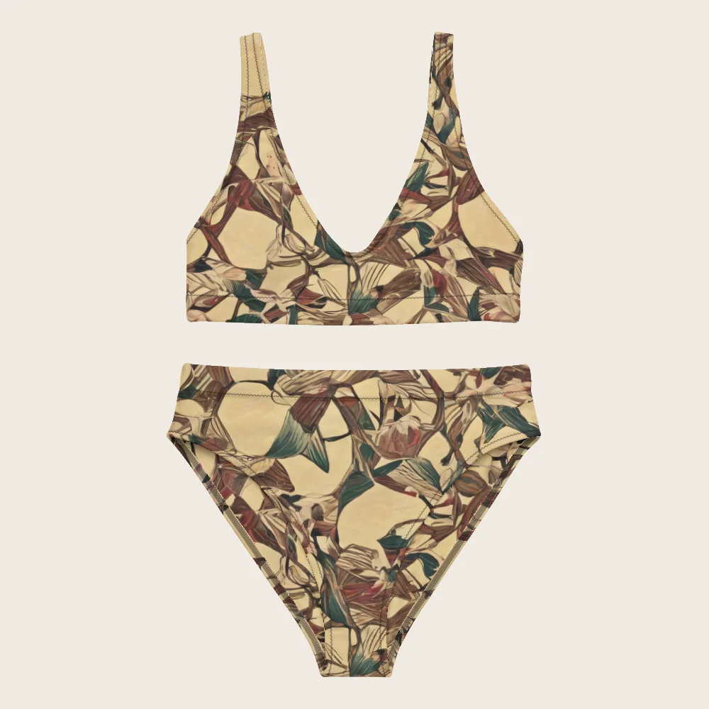 High-Waisted Bikini on model