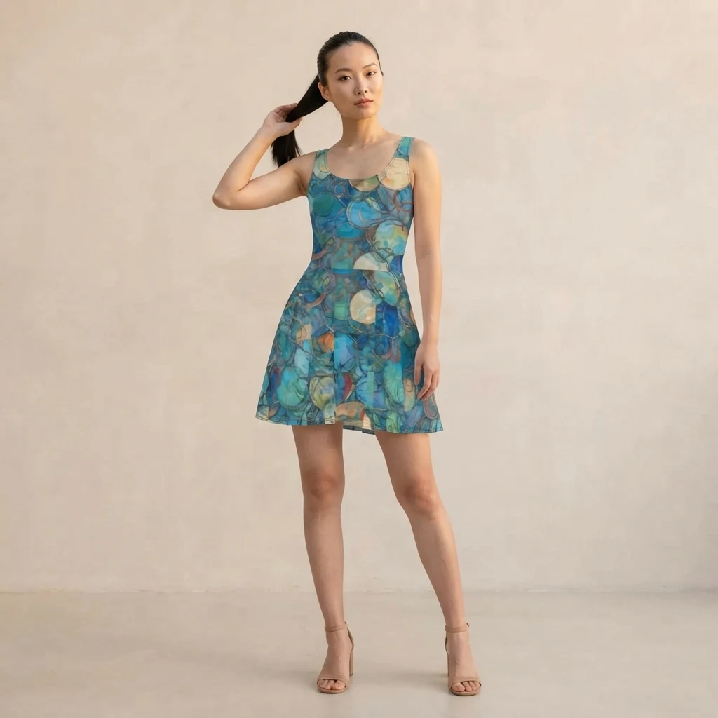 Skater Dress on model