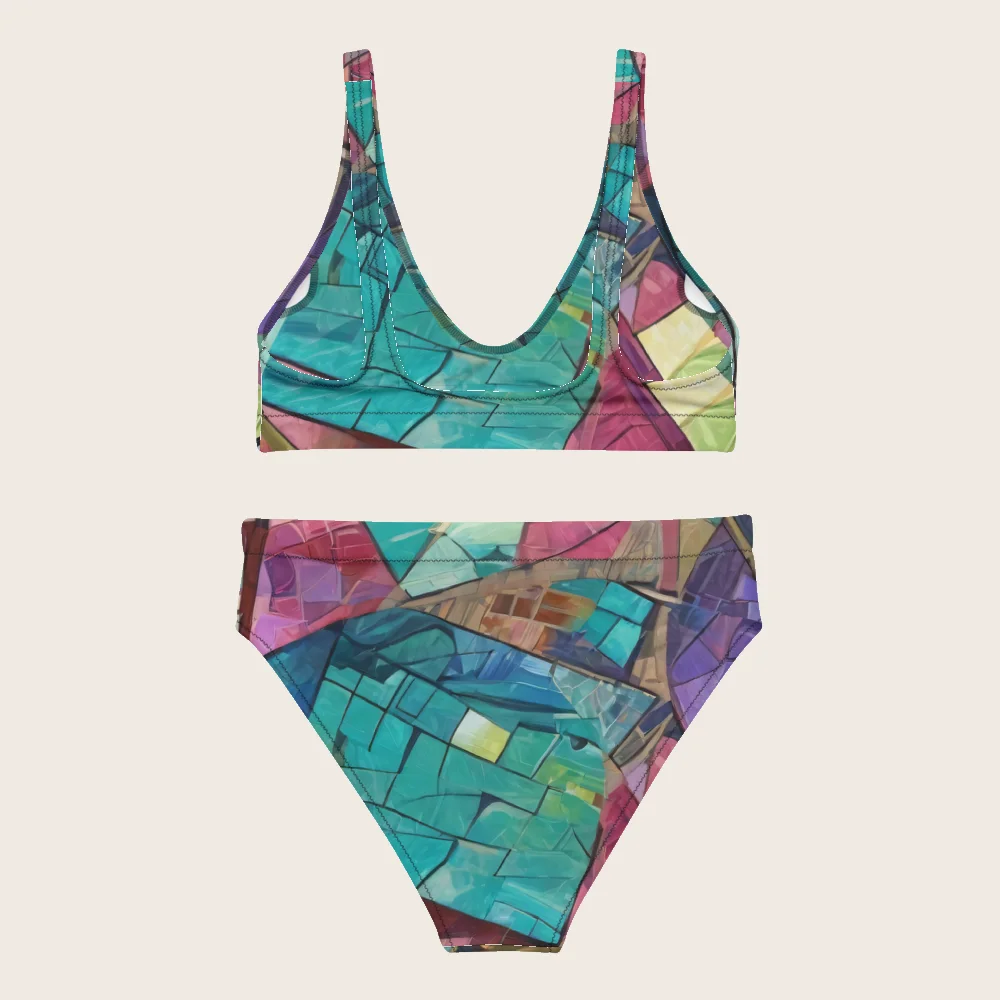 High-Waisted Bikini on model