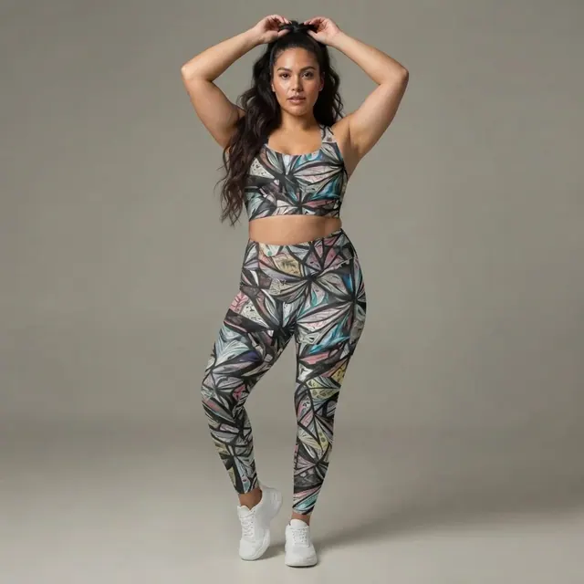 Longline Sports Bra, one-of-one design E71C651E