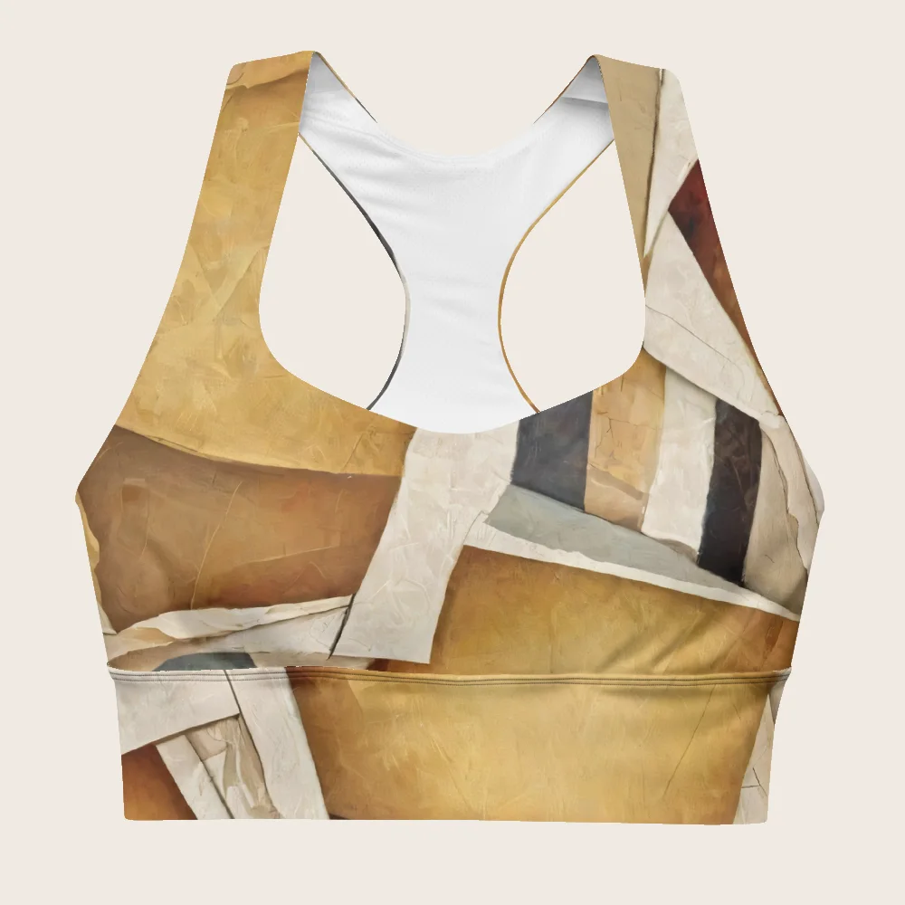 Longline Sports Bra on model