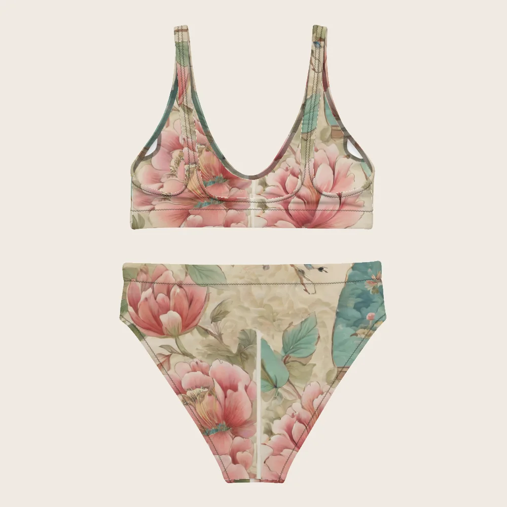 High-Waisted Bikini on model
