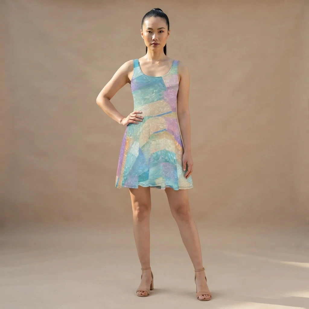 Skater Dress on model