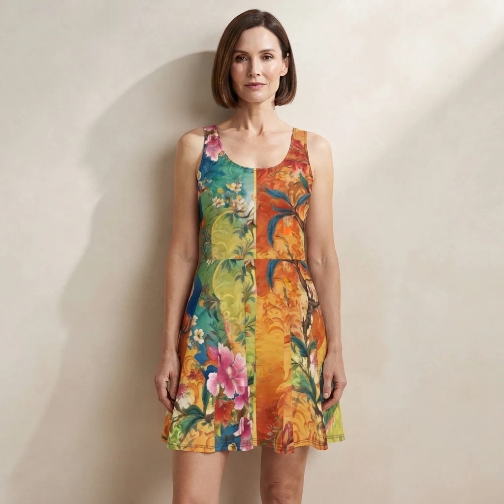 Skater Dress on model