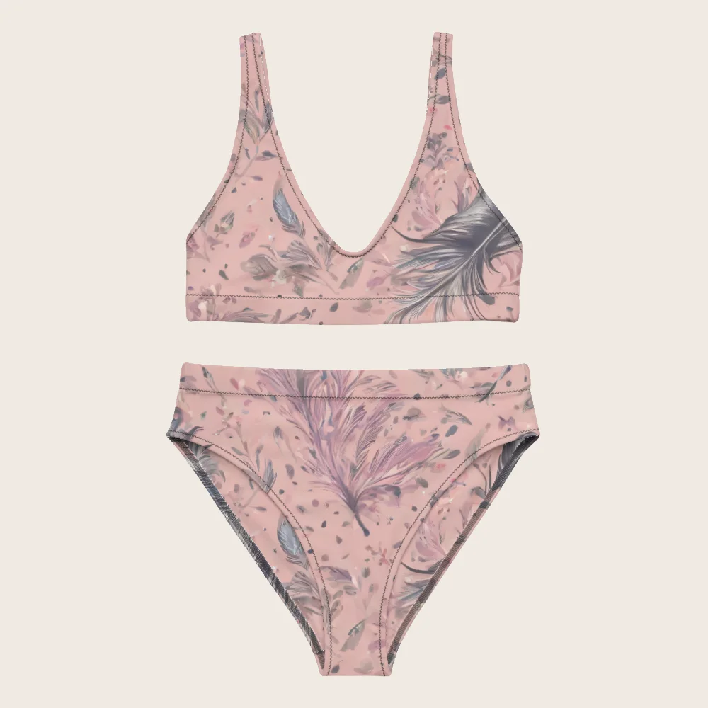 High-Waisted Bikini on model
