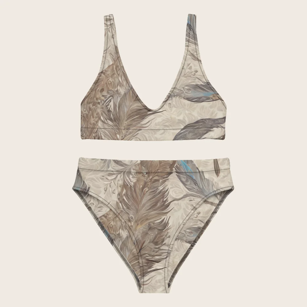High-Waisted Bikini on model