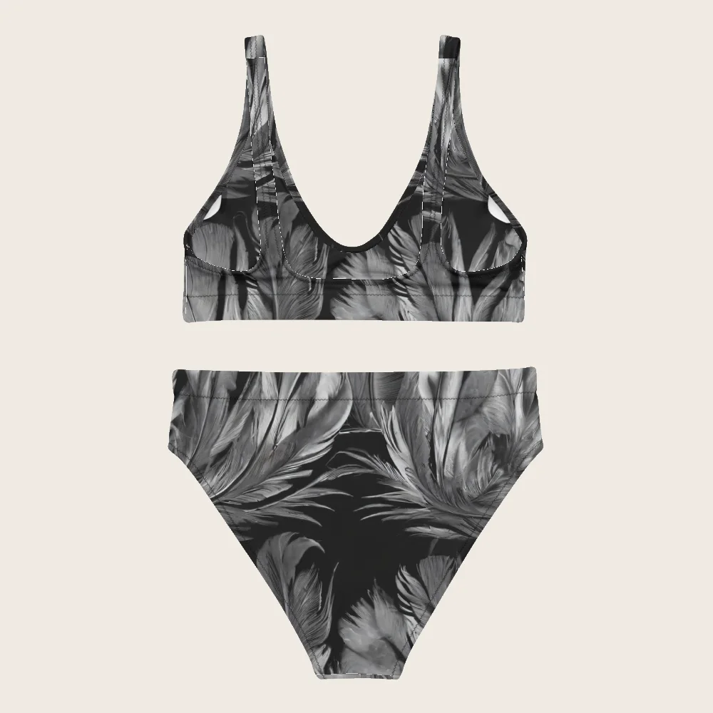 High-Waisted Bikini on model