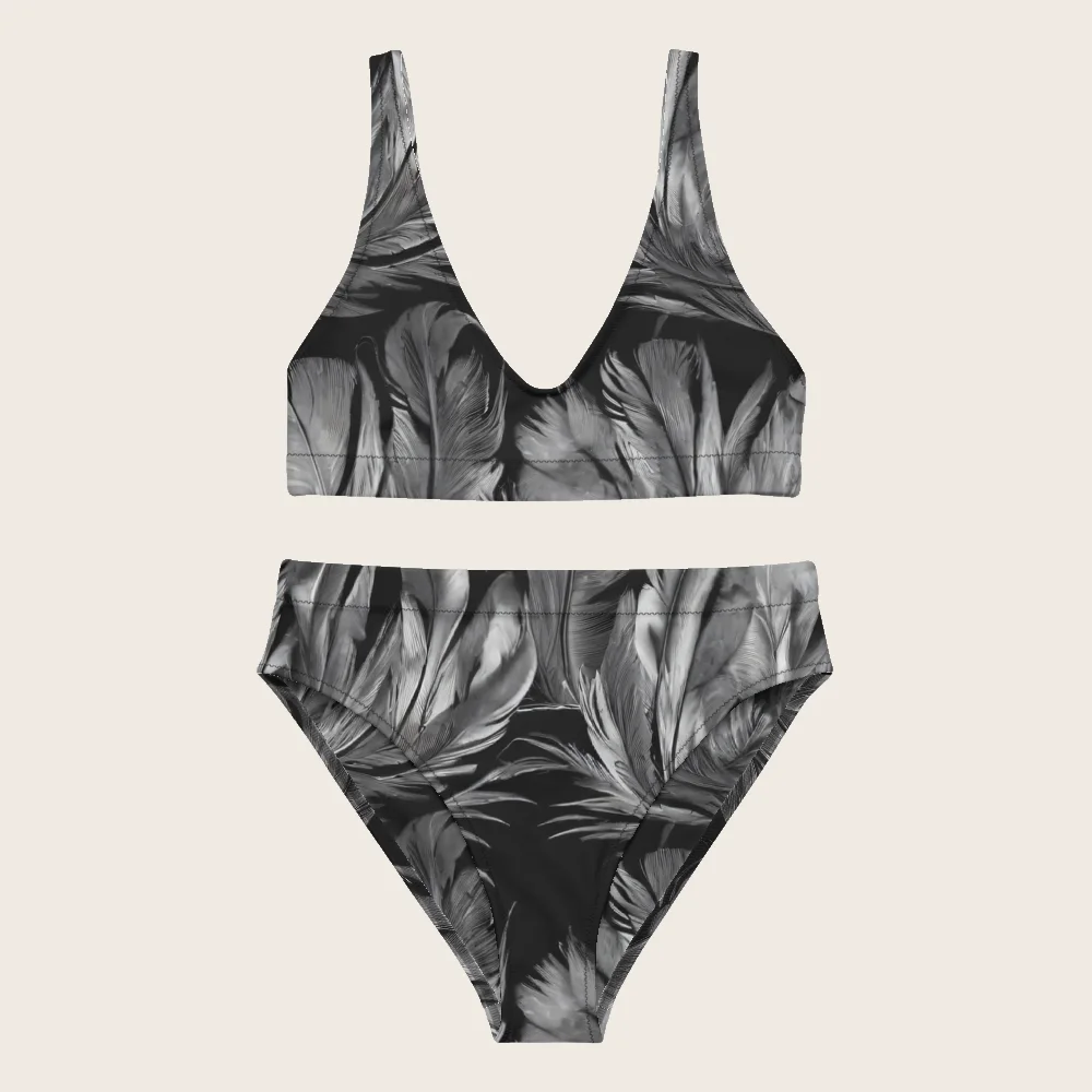 High-Waisted Bikini on model
