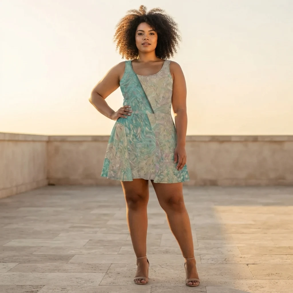 Skater Dress on model