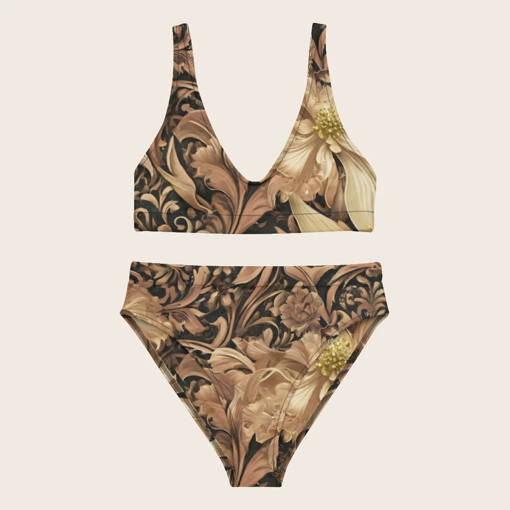 High-Waisted Bikini on model
