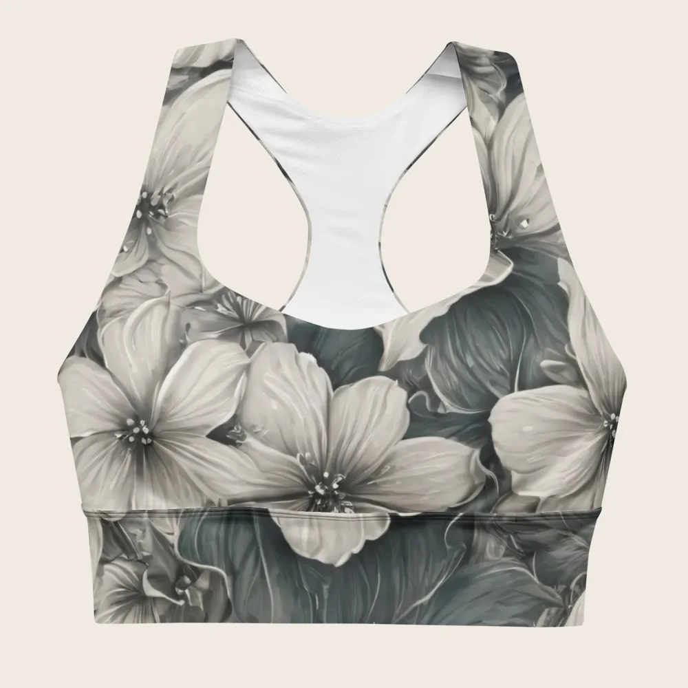 Longline Sports Bra on model