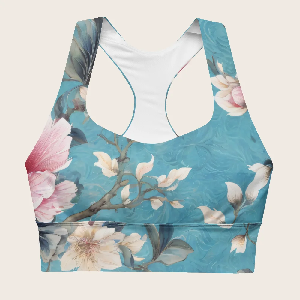 Longline Sports Bra on model