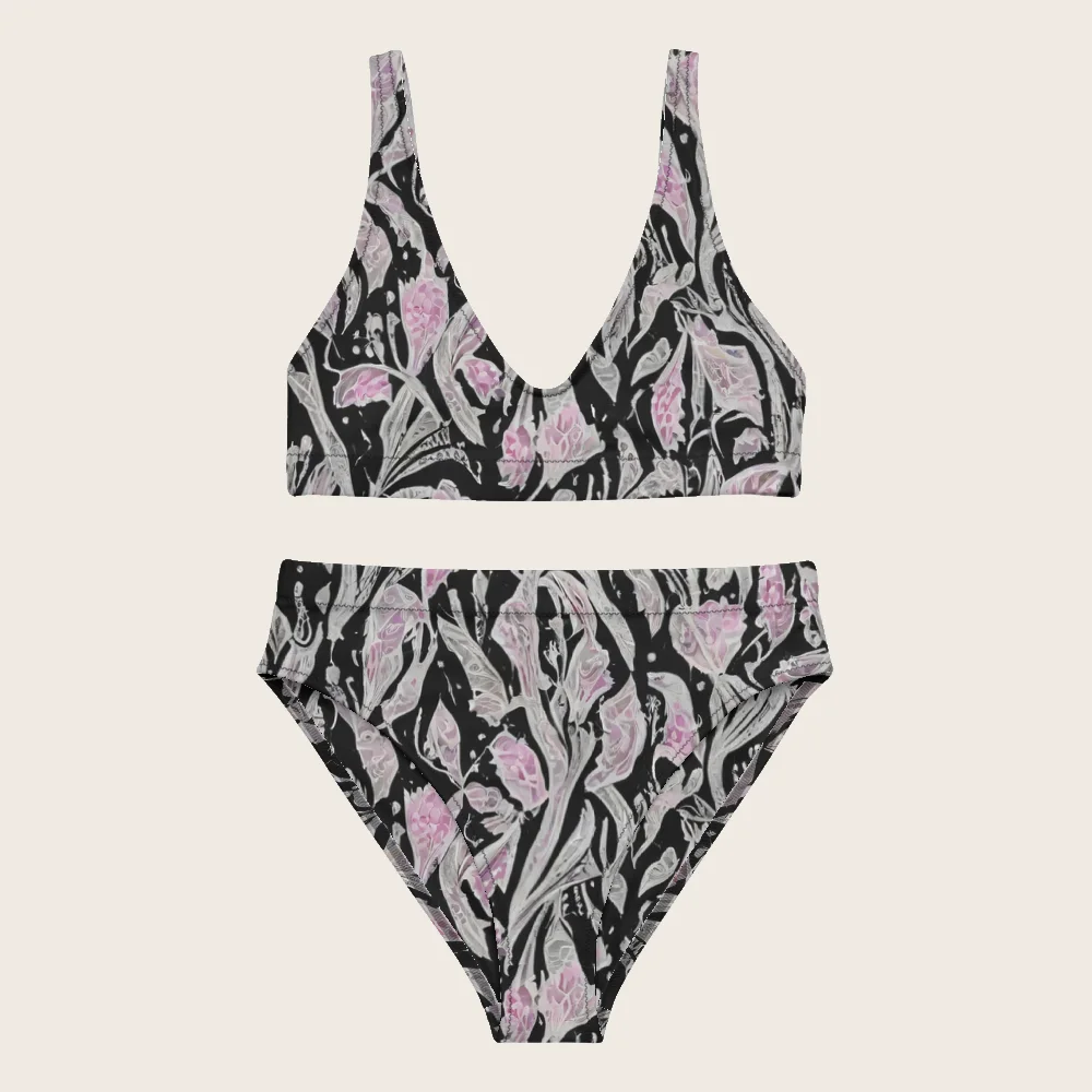 High-Waisted Bikini on model