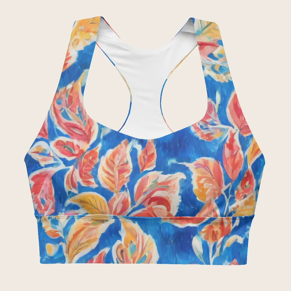 Longline Sports Bra on model
