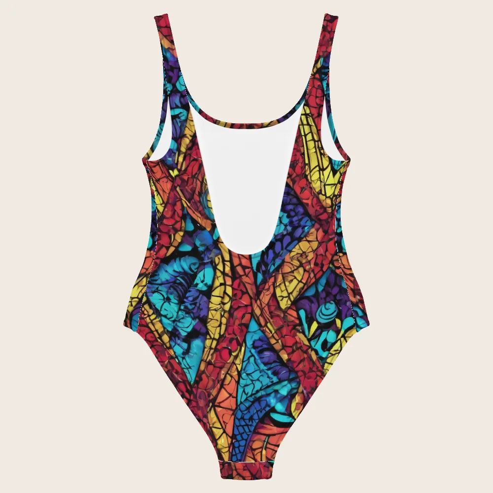 One-Piece Swimsuit on model