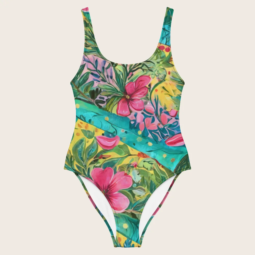 One-Piece Swimsuit on model