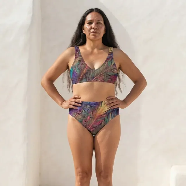 High-Waisted Bikini, one-of-one design F6CFD9A9