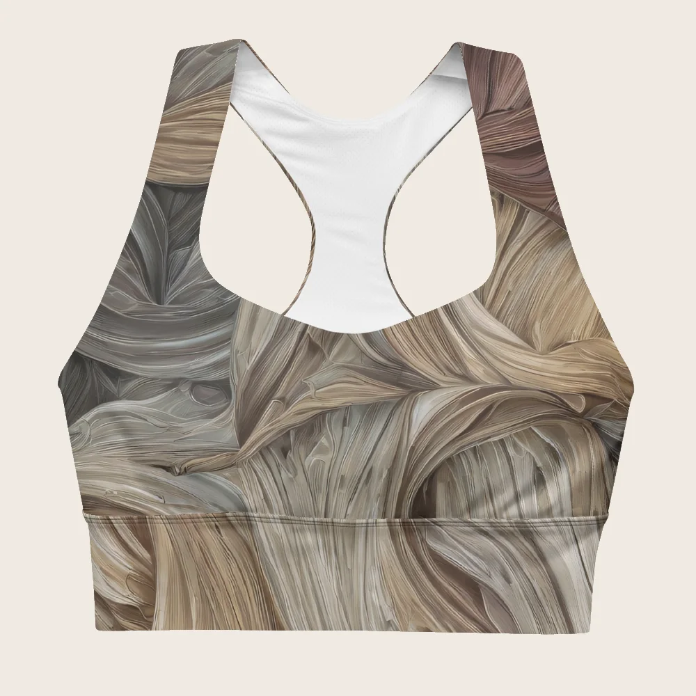 Longline Sports Bra on model