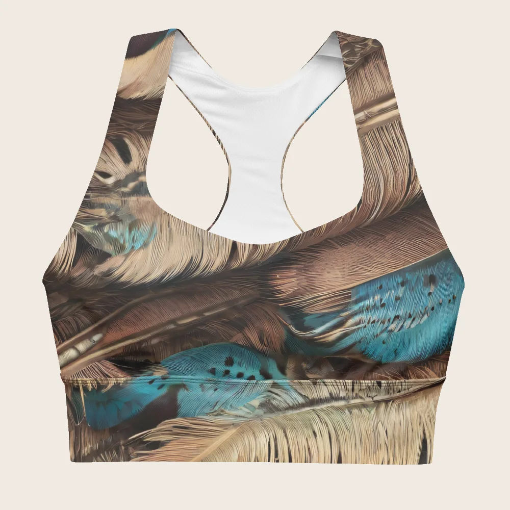 Longline Sports Bra on model