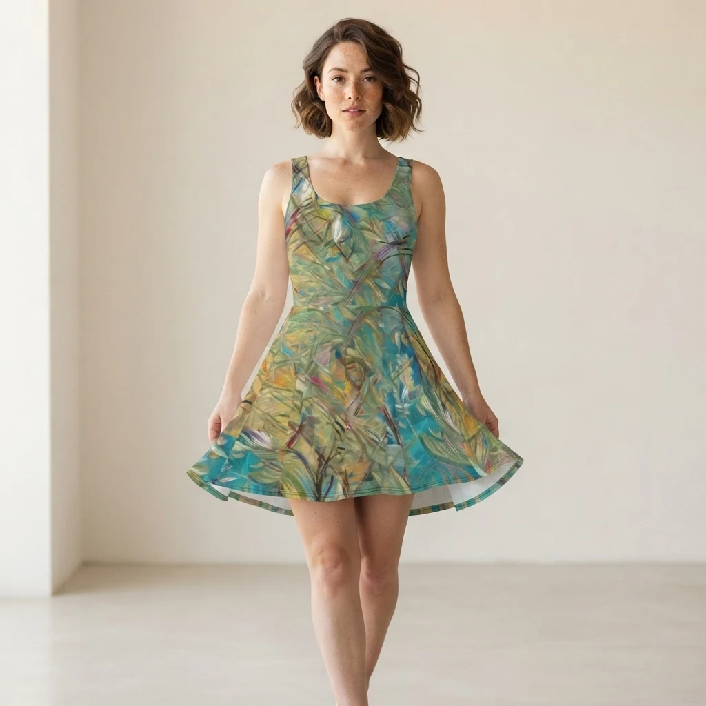 Skater Dress on model
