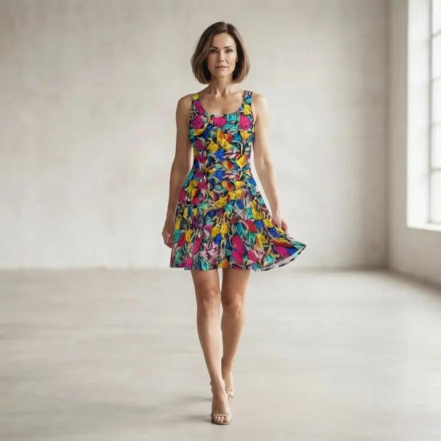 Skater Dress, one-of-one design 8842691D